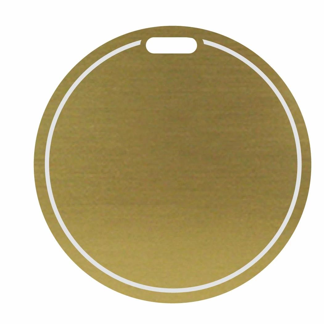 Laser Engraved Round Bag Tags