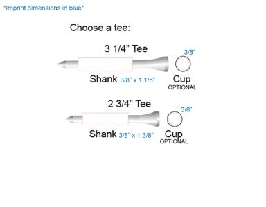 5, 2 1/8" Tees, 5, 2 3/4" Tees & 5, 3 1/4" Tees