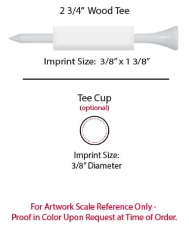 Bag of Ten 2 3/4" Golf Tees