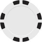 8 Stripe Poker Chip Ball Markers
