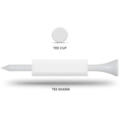 Golf Tees w/Cup & Shank Imprint (3 1/4")