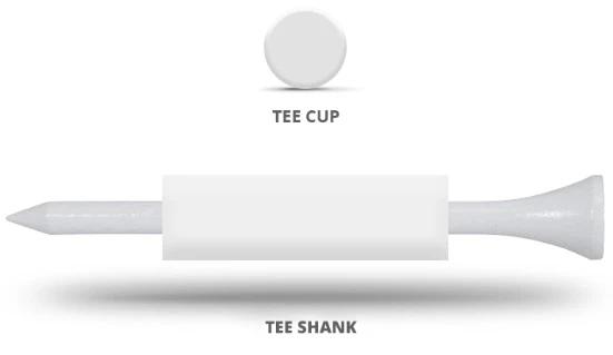 Golf Tees w/Cup & Shank Imprint (2 3/4")