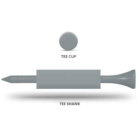 Golf Tees w/Cup & Shank Imprint (2 3/4")