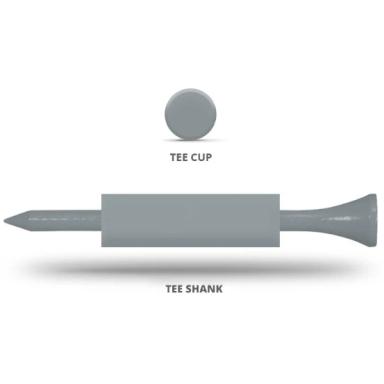 Golf Tees w/Cup & Shank Imprint (2 3/4")