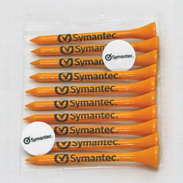 Golf Combo Pack of 10 Tees & 2 Ball Markers