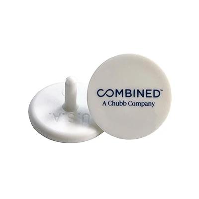 Dime Sized White Golf Ball Marker w/1 Color Imprint (11/16")