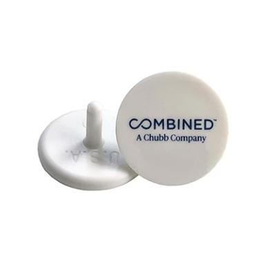 Dime Sized White Golf Ball Marker w/1 Color Imprint (11/16")