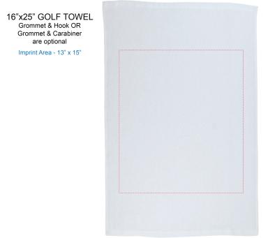 Golf Tournament Towel Pack with Laser Engraved Bag Tag