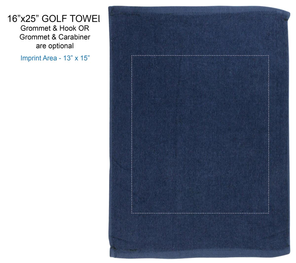 Golf Towel 16 x 25 colored