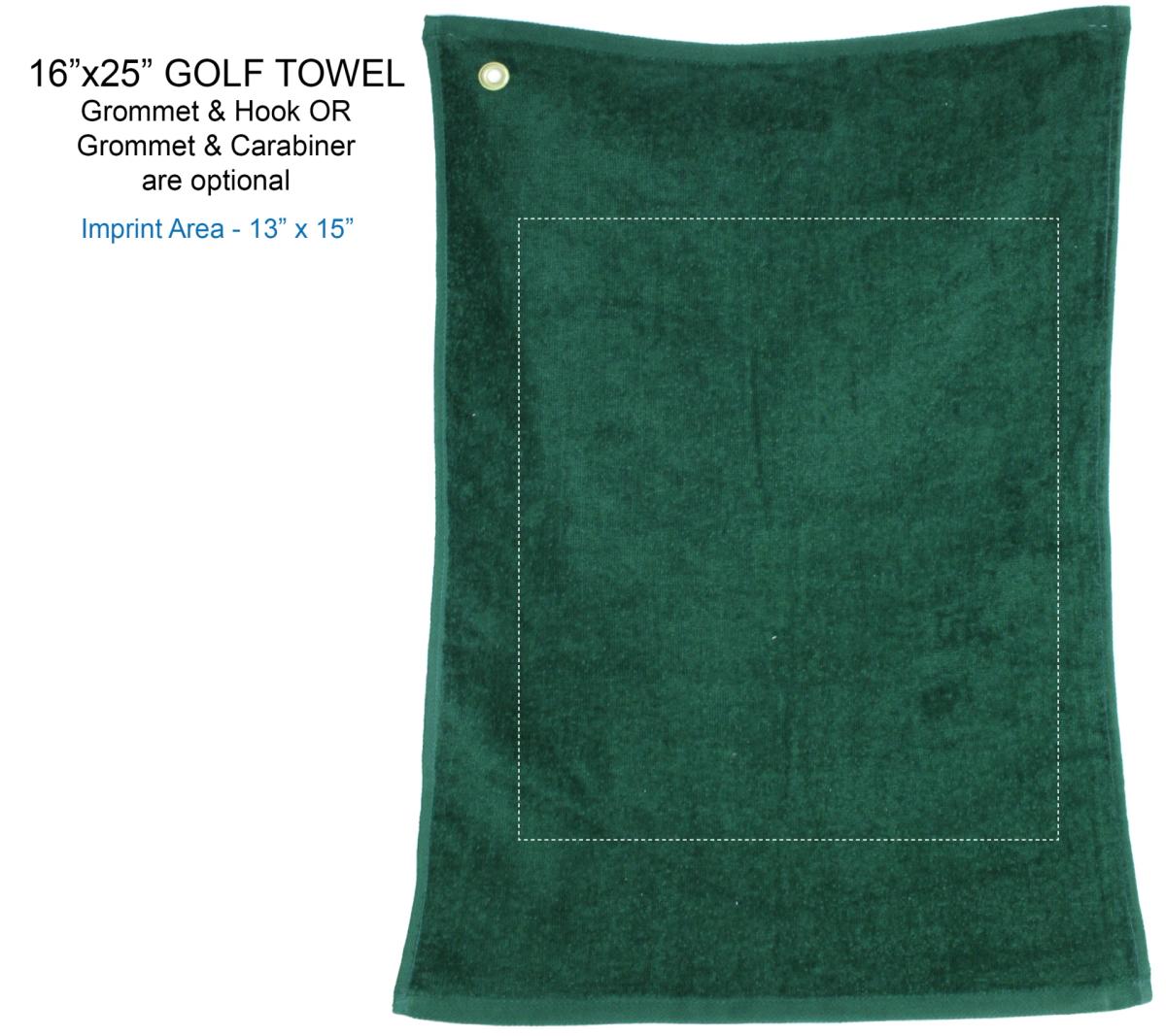 Golf Towel 16 x 25 colored
