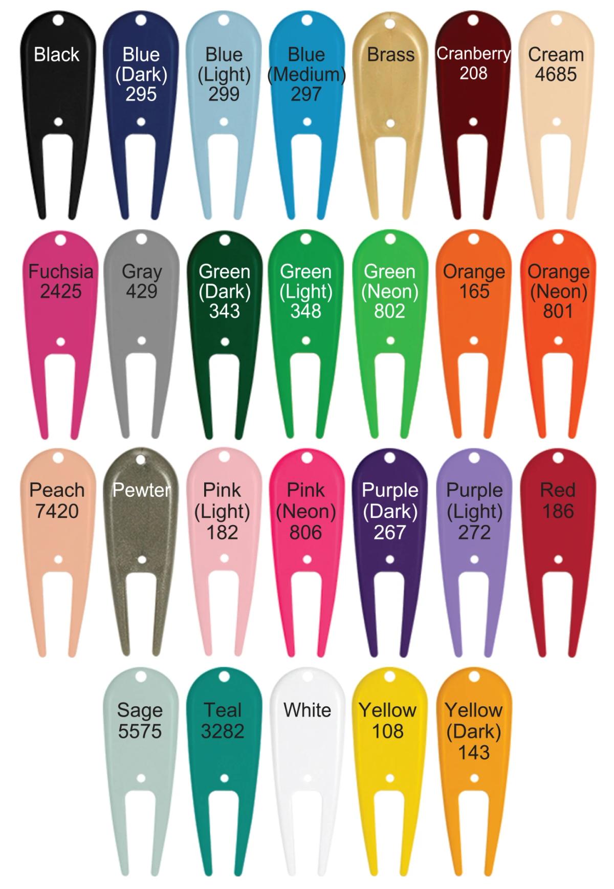 Plastic Divot Tool w/2 Color Imprint