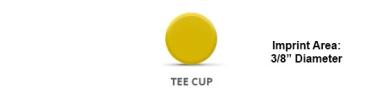 Golf Tees w/Cup Imprint Only (2 3/4")