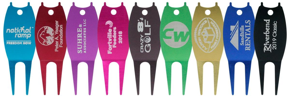 Engraved Aluminum Divot Tool