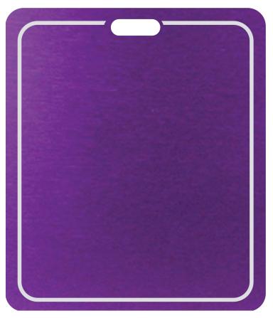 Laser Engraved Rectangle Bag Tags