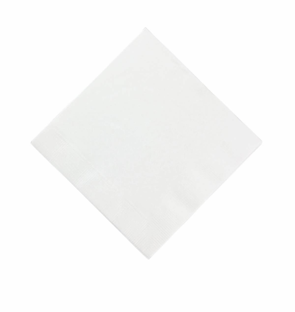 White 3 Ply Beverage Napkins