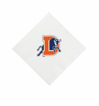 White 3 Ply Four Color Beverage Napkins