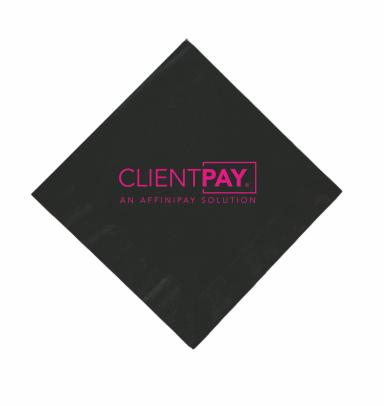 Black 3 Ply Beverage Napkins