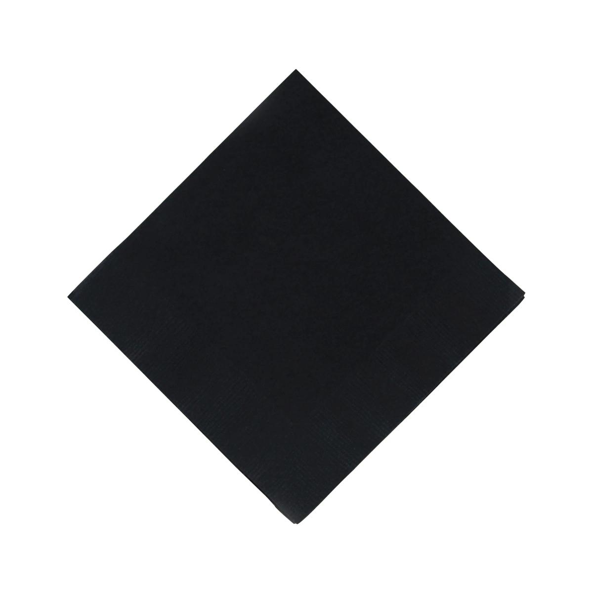 Black 3 Ply Beverage Napkins