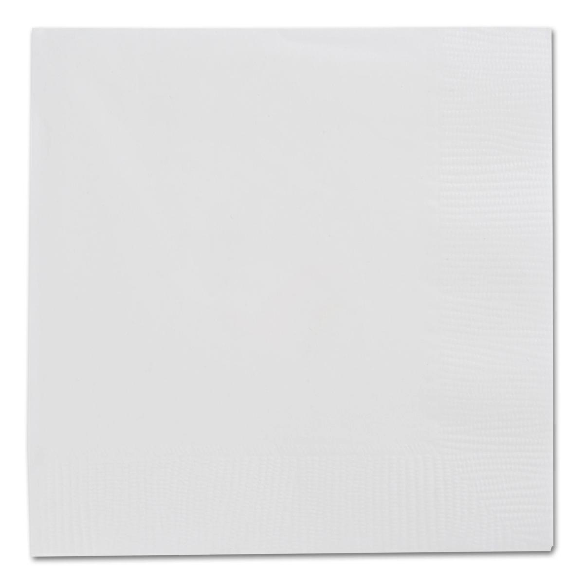 White 3 Ply Four Color Dinner Napkins