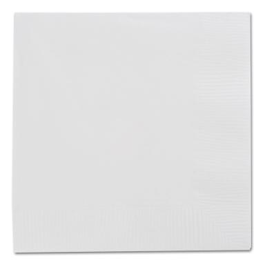 White 3 Ply Four Color Dinner Napkins