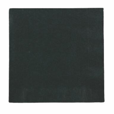 Black 3 Ply Luncheon Napkins