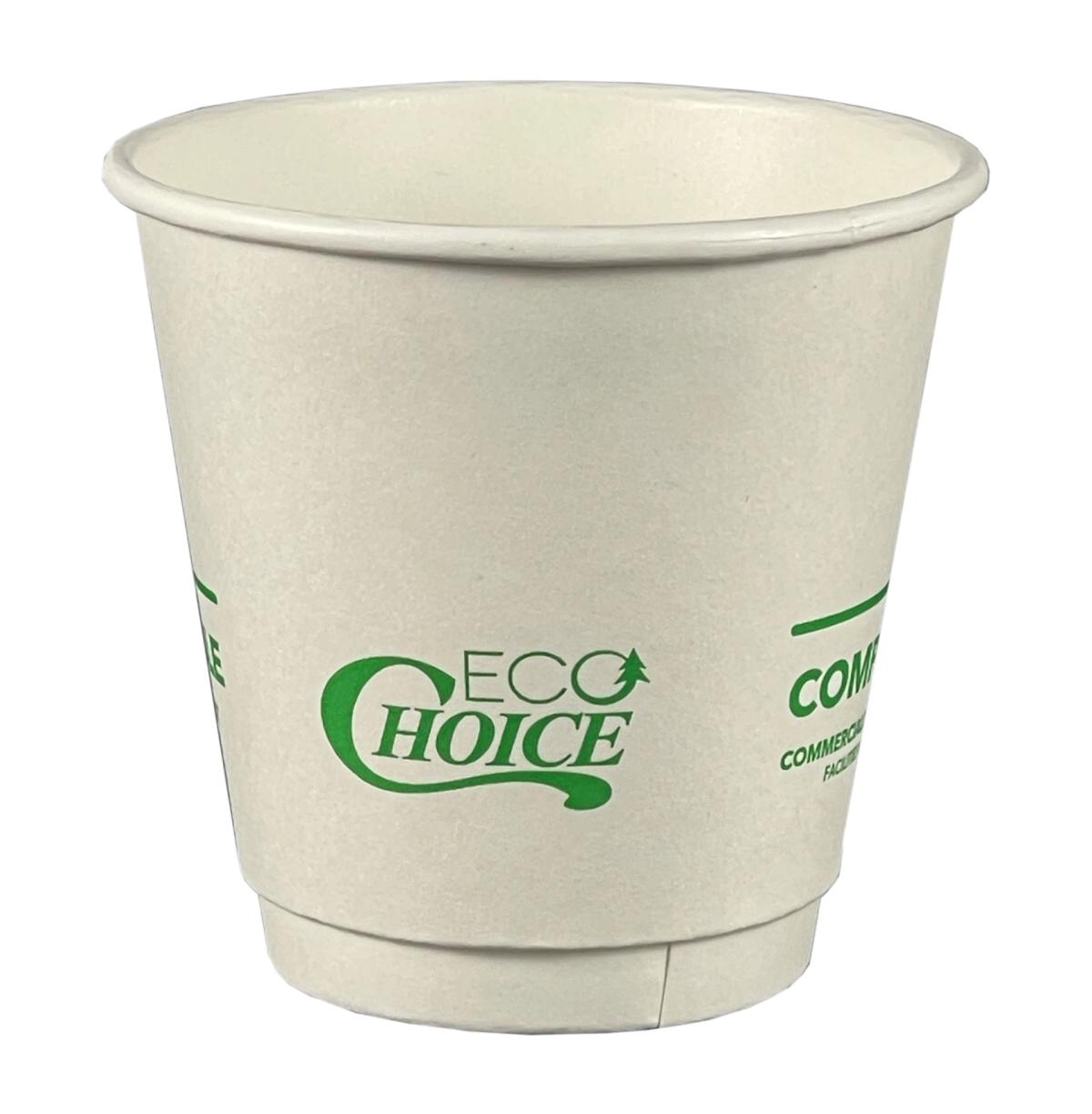 8 Oz. White Eco-Choice Insulated Cup
