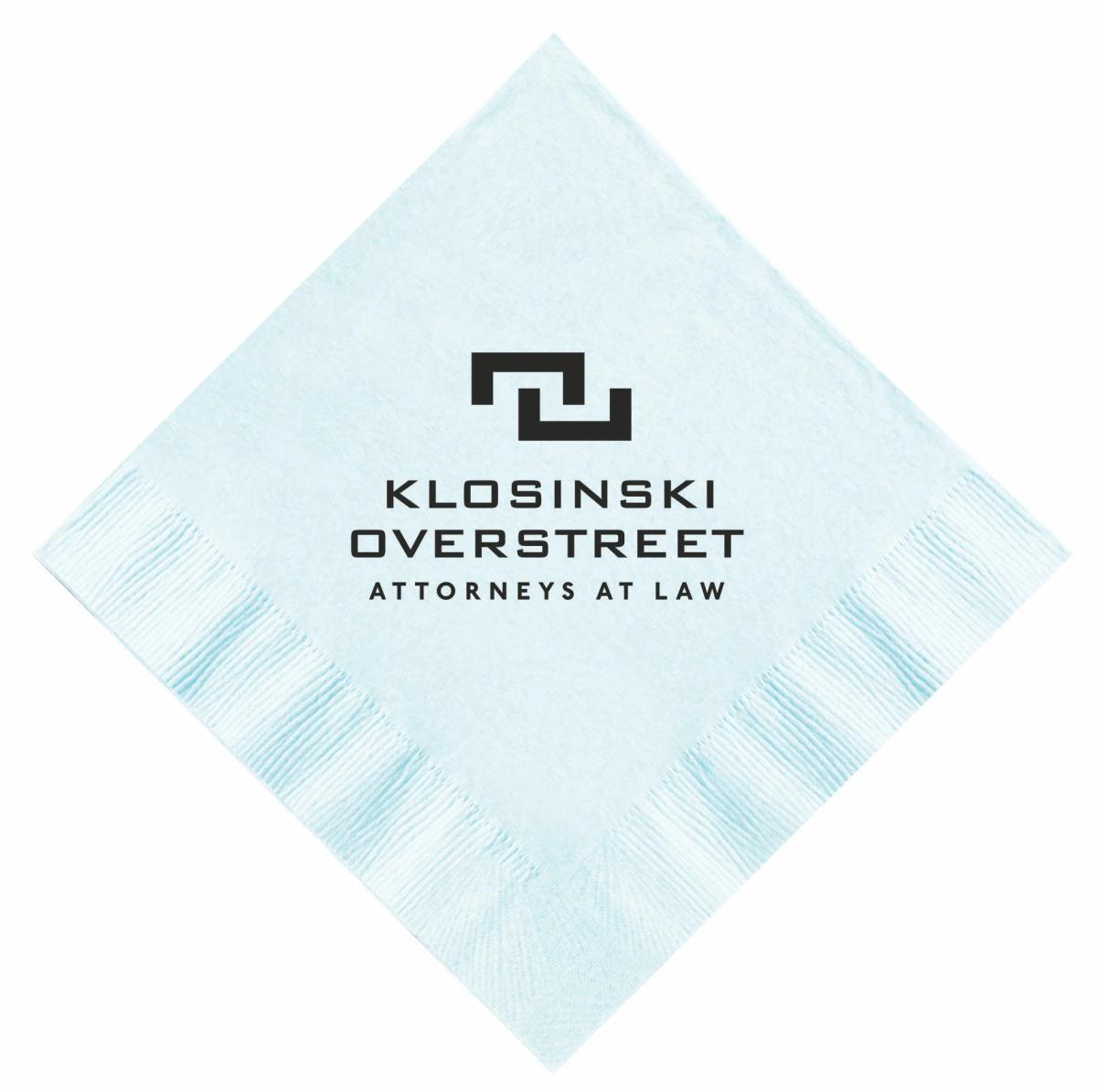 Pastel Blue 3 Ply Beverage Napkins