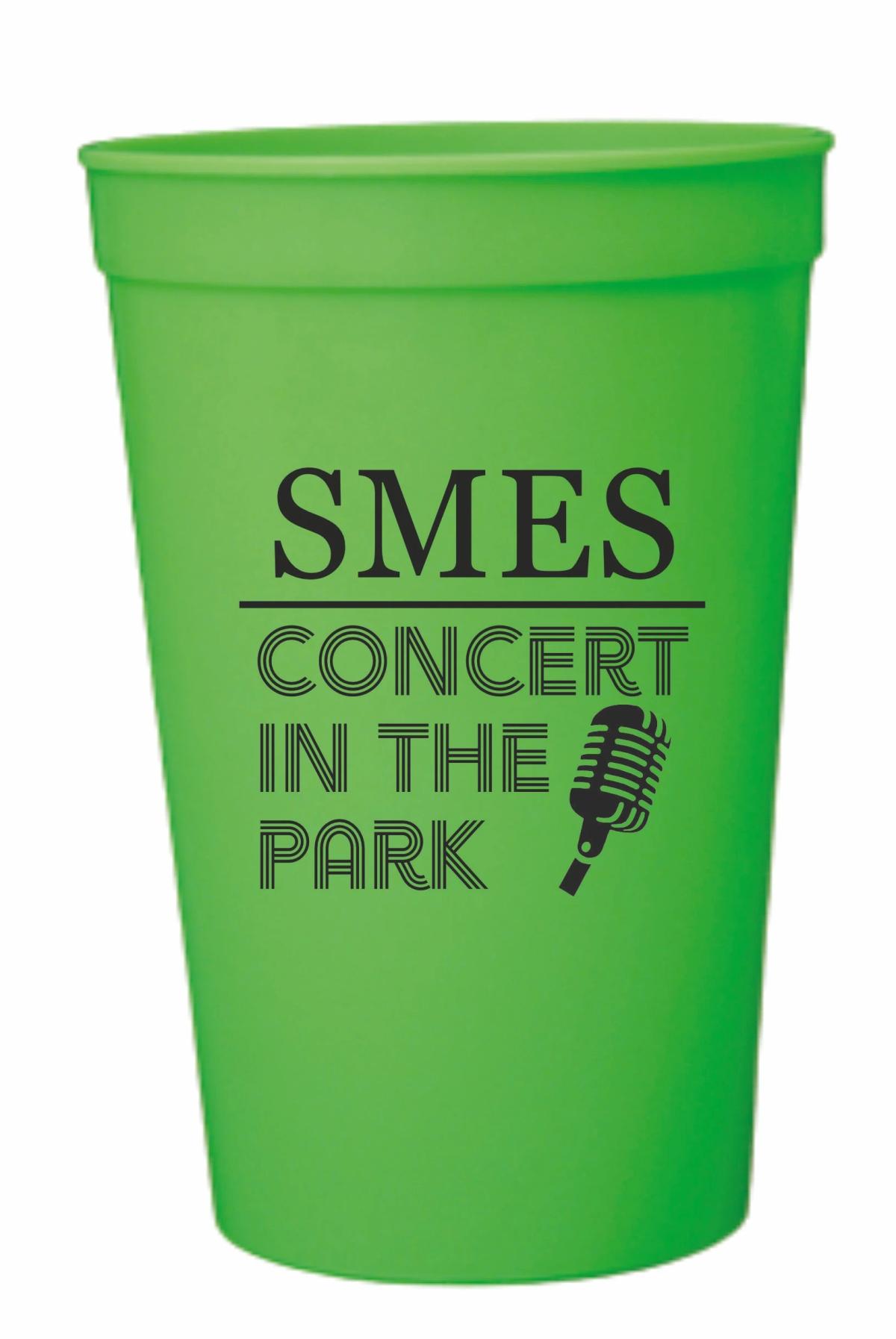 32 Oz. Neon Green Stadium Cup