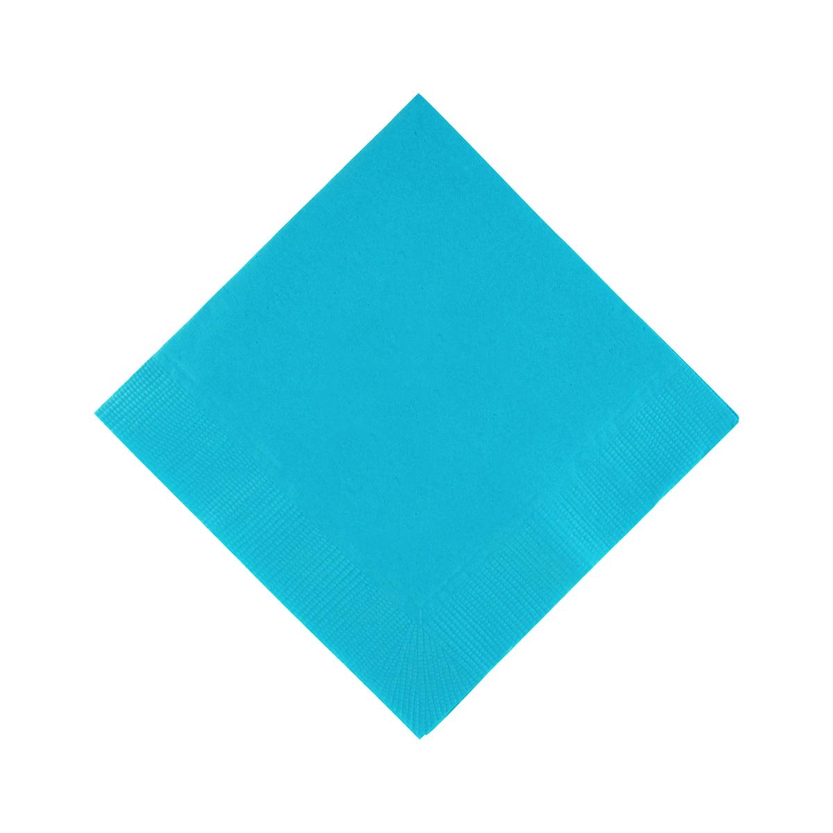 Turquoise 3 Ply Blue Beverage Napkins