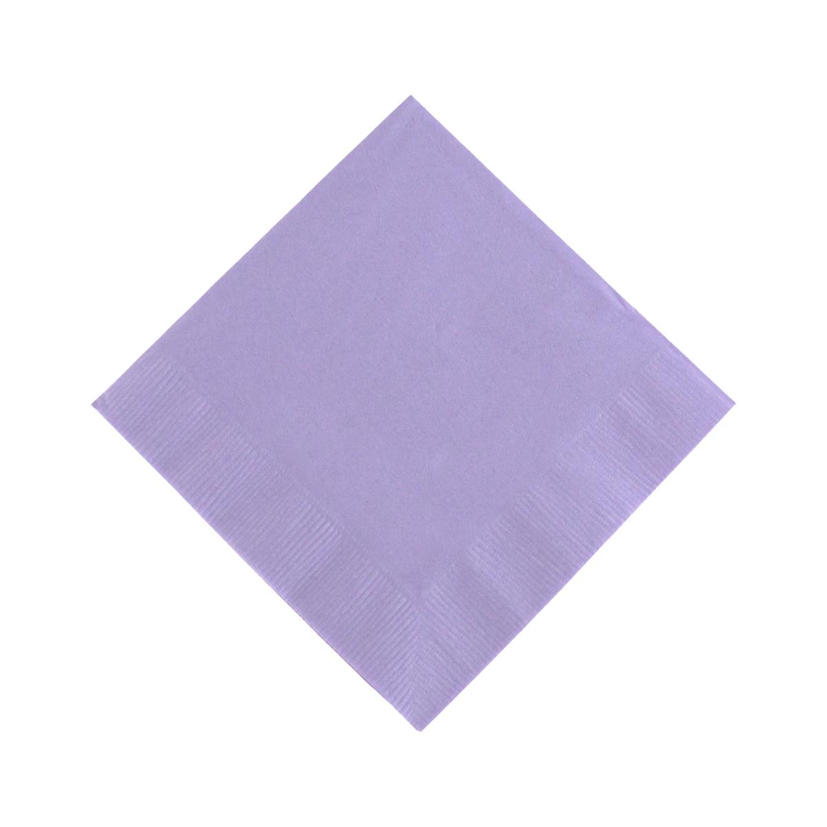 Lavender Purple 3 Ply Beverage Napkins