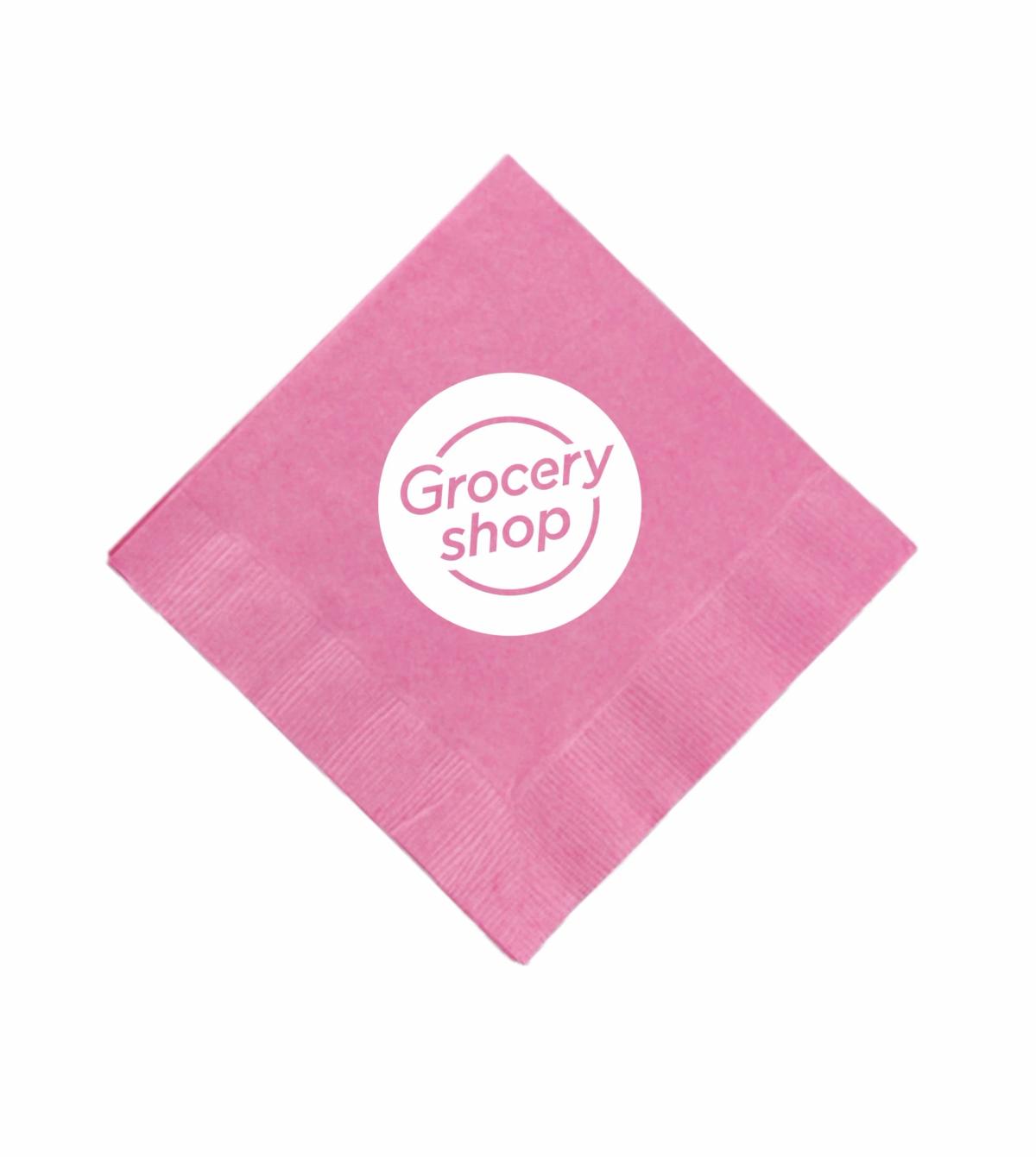Candy Pink 3 Ply Beverage Napkins