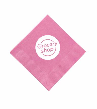 Candy Pink 3 Ply Beverage Napkins