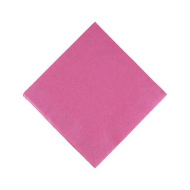 Candy Pink 3 Ply Beverage Napkins