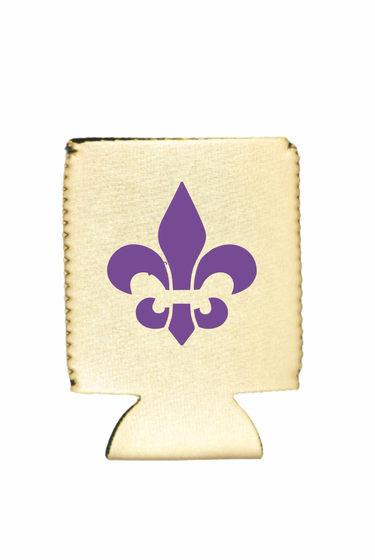 Metallic Gold Neoprene Flat Can Cooler