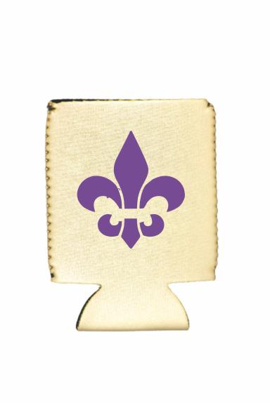 Metallic Gold Neoprene Flat Can Cooler