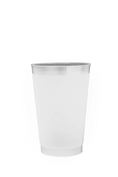 24 Oz. Frost White Flex Cups