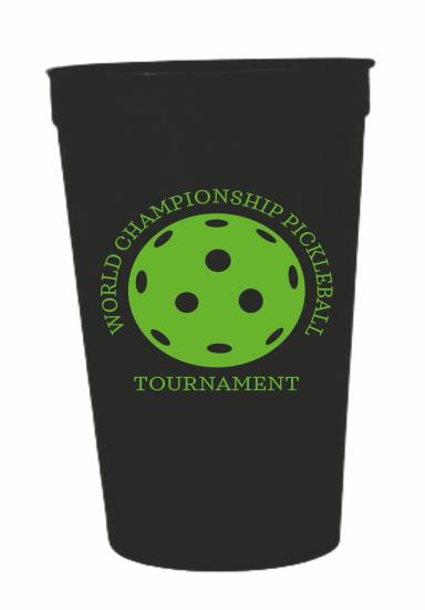 32 Oz. Black Stadium Cup