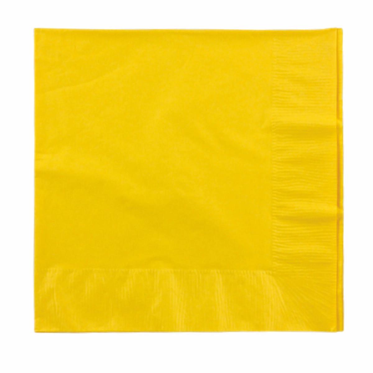 School Bus Yellow 3 Ply Luncheon Napkins