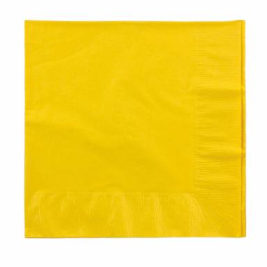 School Bus Yellow 3 Ply Luncheon Napkins