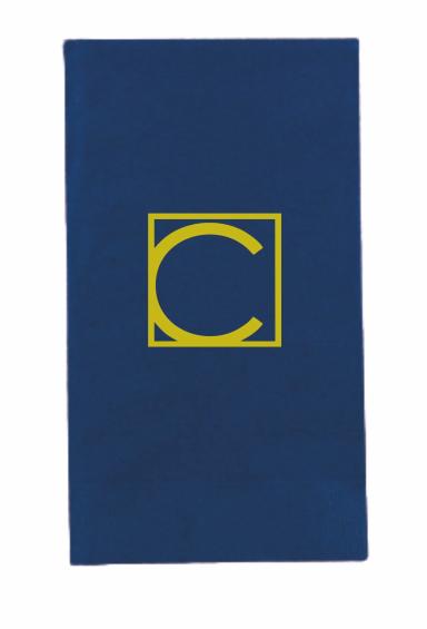 Navy Blue 3 Ply Paper Guest Towels