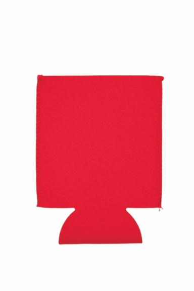 Red Neoprene Flat Can Cooler