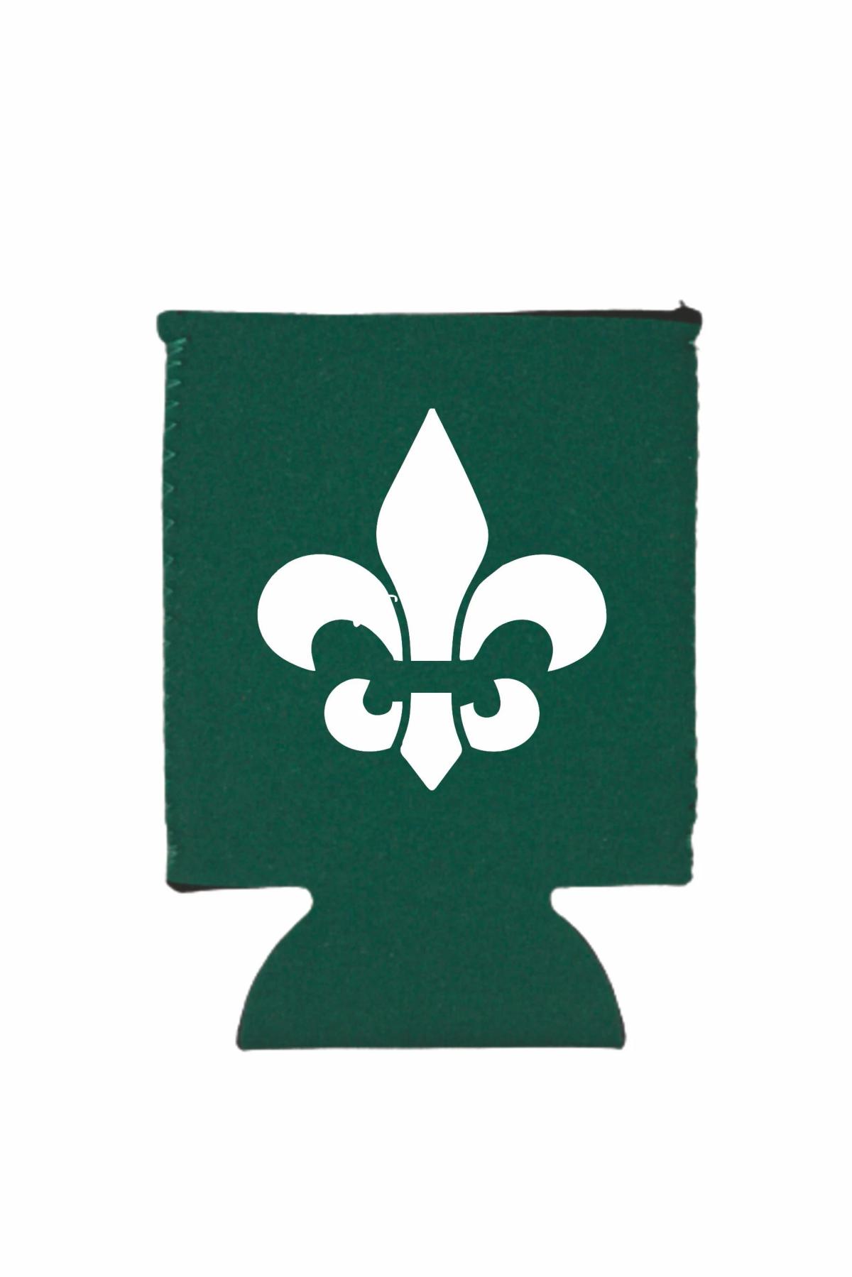 Hunter Green Neoprene Flat Can Cooler