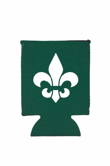 Hunter Green Neoprene Flat Can Cooler
