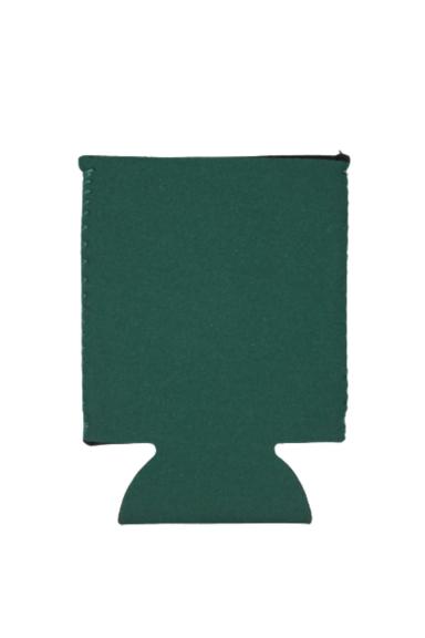 Hunter Green Neoprene Flat Can Cooler