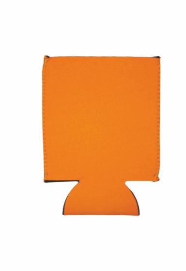 Burnt Orange Neoprene Flat Can Cooler