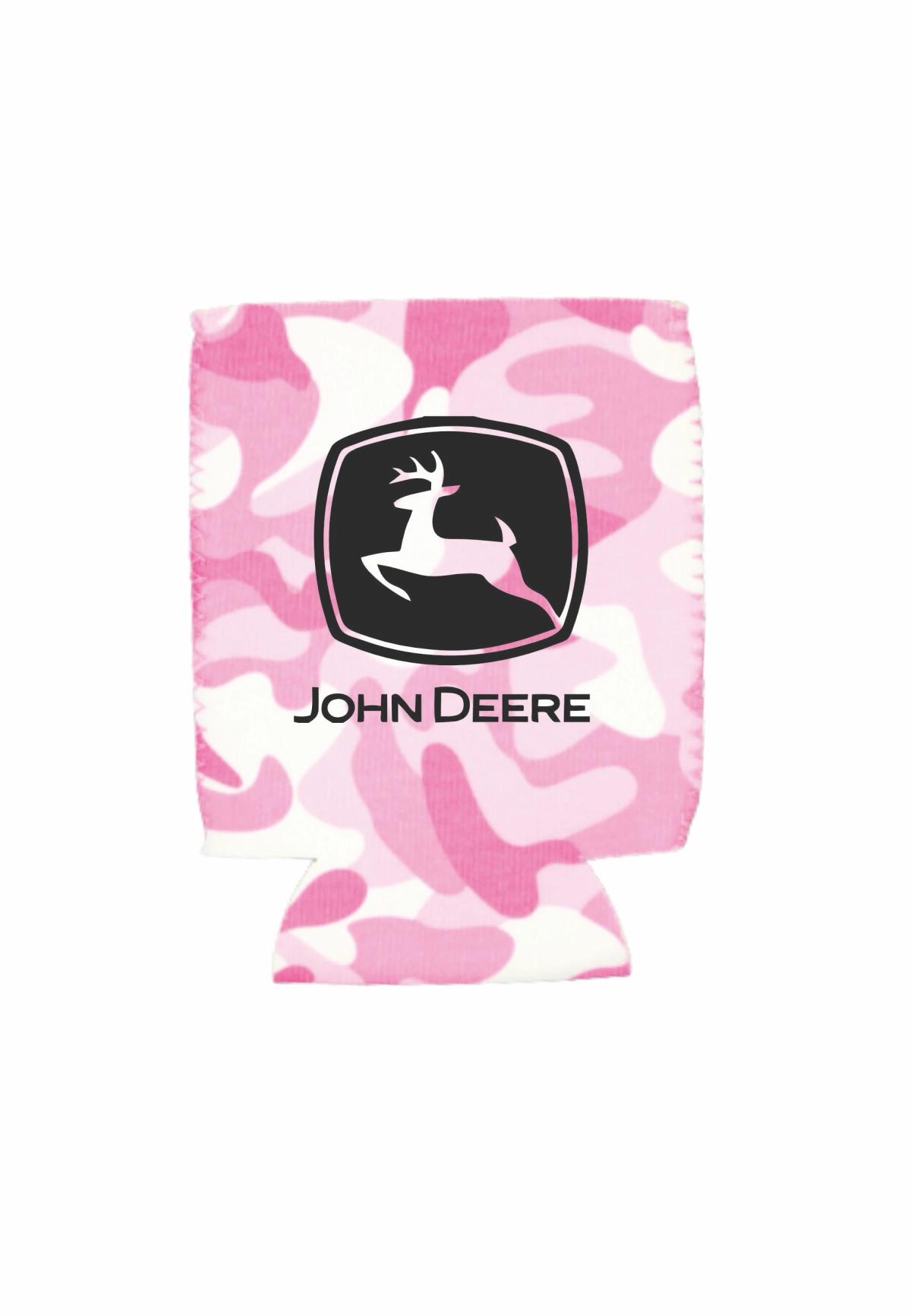 Pink Camo Neoprene Flat Can Cooler