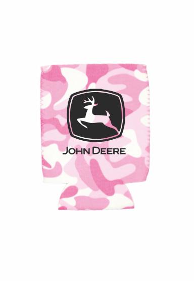 Pink Camo Neoprene Flat Can Cooler