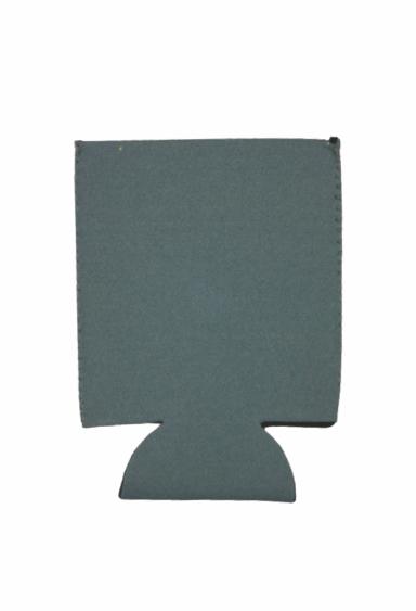 Charcoal Gray Neoprene Flat Can Cooler