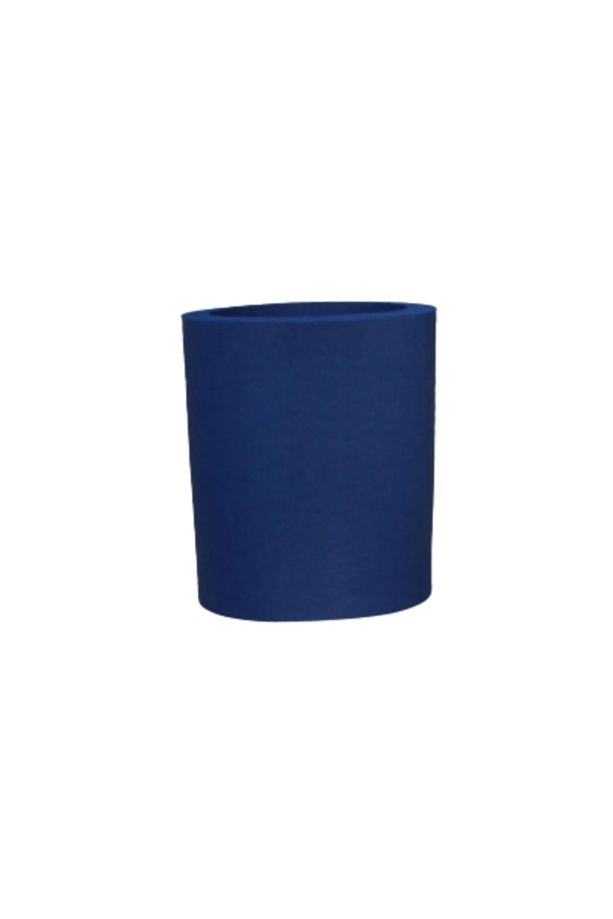 Royal Blue Foam Round Can Cooler
