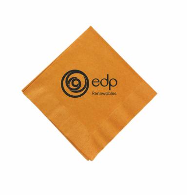 Pumpkin Spice Orange 3 Ply Beverage Napkins
